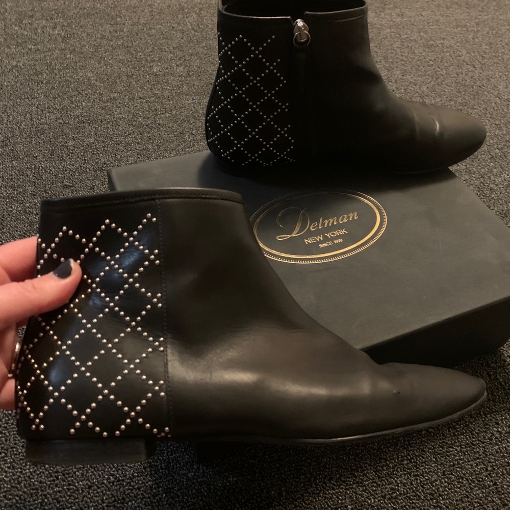 Delman studded boots